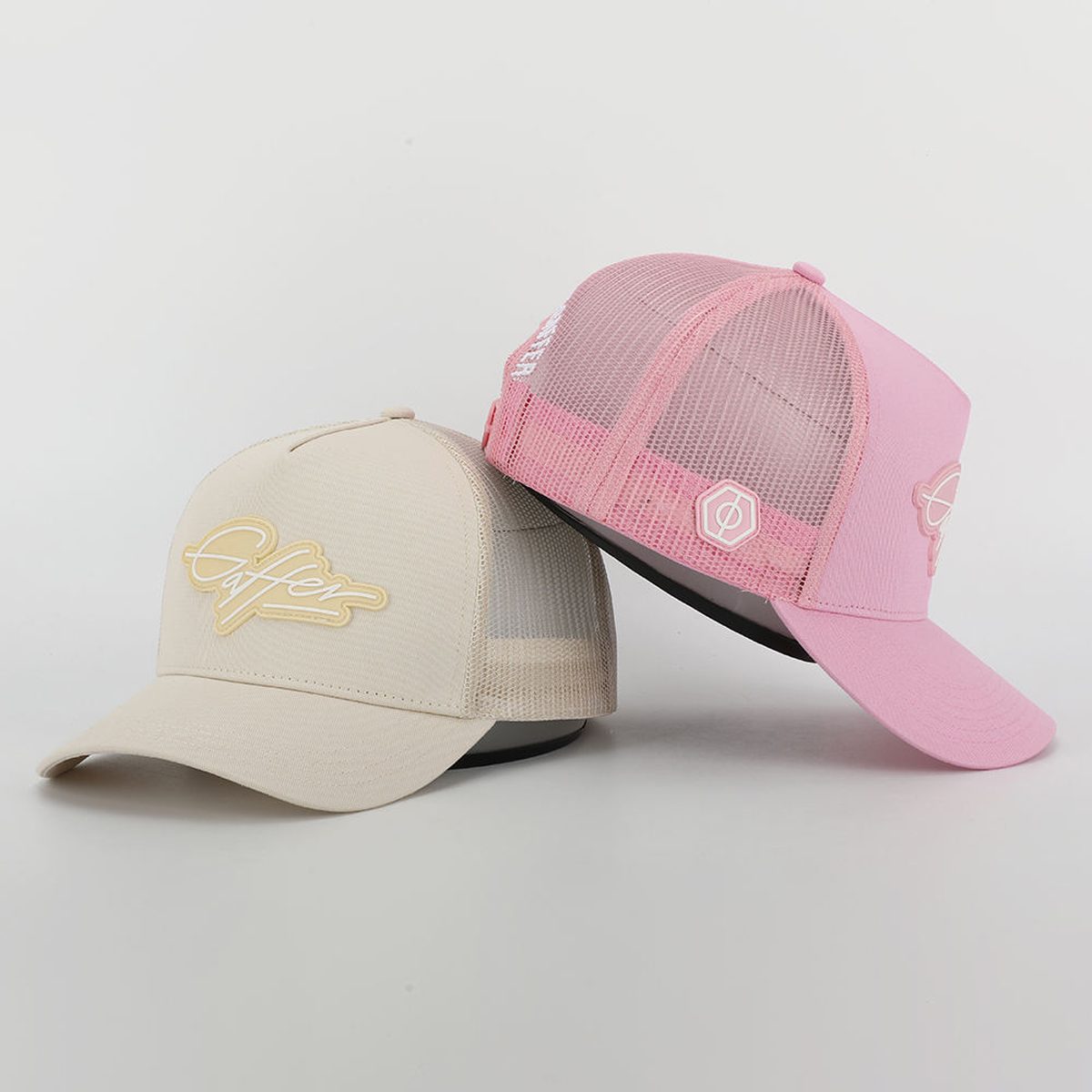 5-panel PVC-patch trucker cap